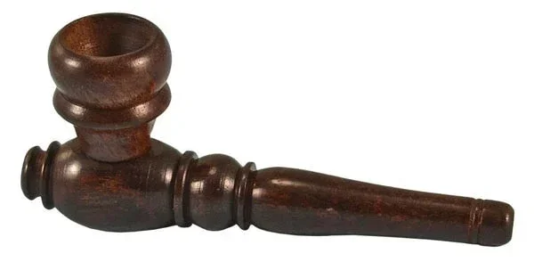 3&Prime; Lathe-y Sunday Smooth Wood Smoking Pipe