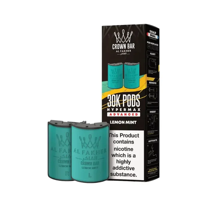 Al Fakher 30K Hypermax Lemon Mint Refill Pod