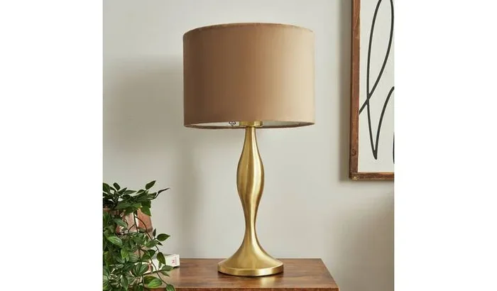 BHS Martha Large Spun Metal Table Lamp – Gold