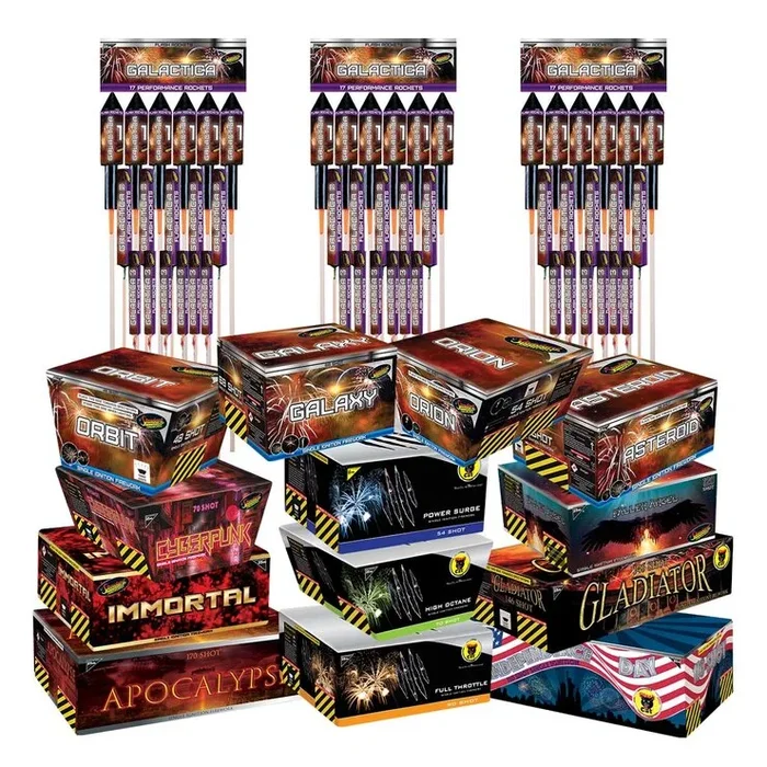 Black Cat The Greatest Show Firework Display Kit