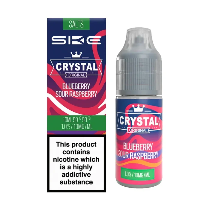 Blueberry Sour Raspberry Nic Salt E-Liquid by SKE Crystal Bar