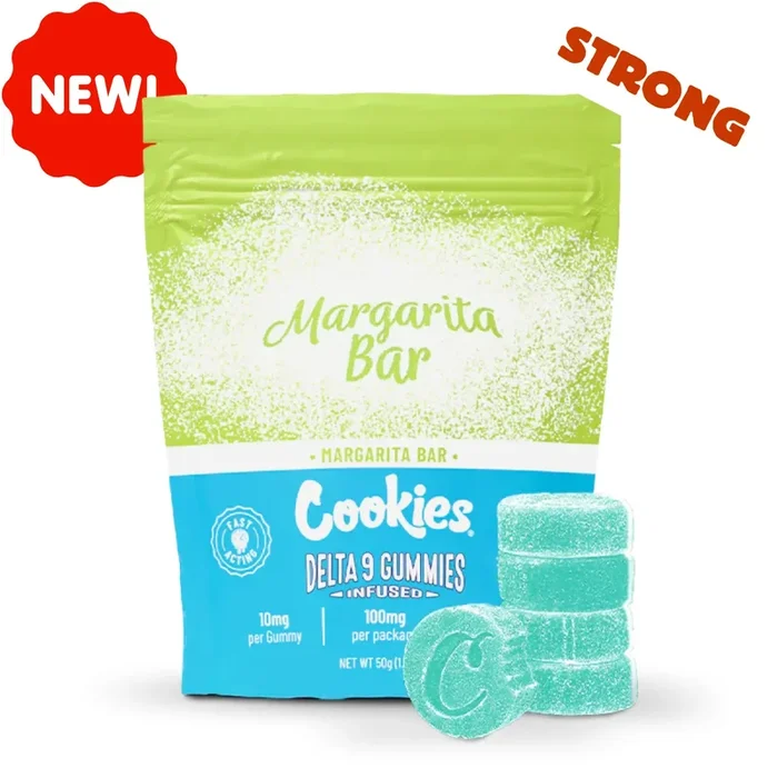 Cookies Gummies Delta-9 Margarita Bar | 10 mg THC – Goût citron frais