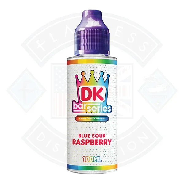 Donut King Bar Series – Blue Sour Raspberry 0mg 100ml Shortfill