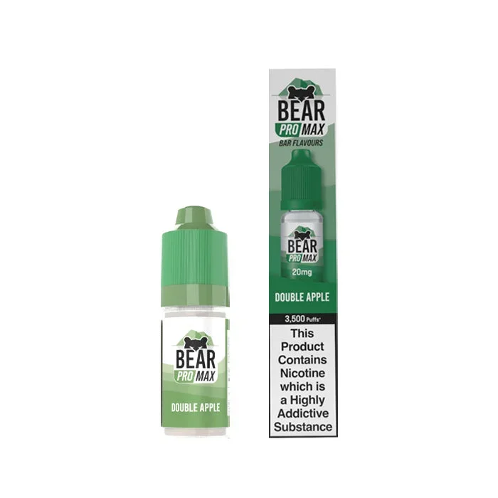 Double Apple 10ml Nic Salt E-Liquid by Bear Pro Max 3500
