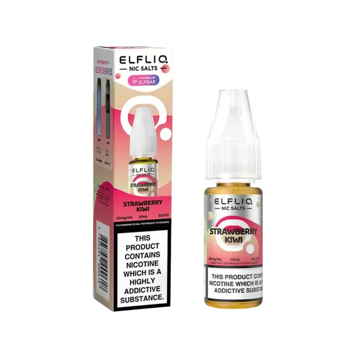 Elf Bar Elfliq Strawberry Kiwi 10ml Nic Salt E-liquid