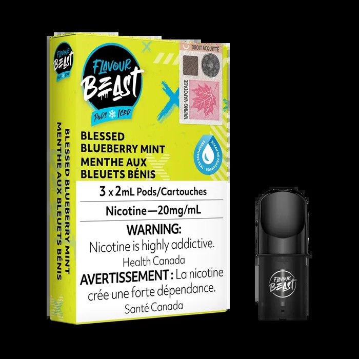 Flavour Beast Flow Pods – Blessed Blueberry Mint Iced (PROVINCIAL)
