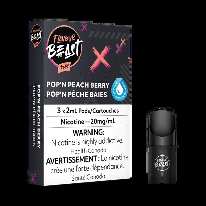 Flavour Beast Flow Pods – Packin Peach Berry (Compatible With STLTH)
