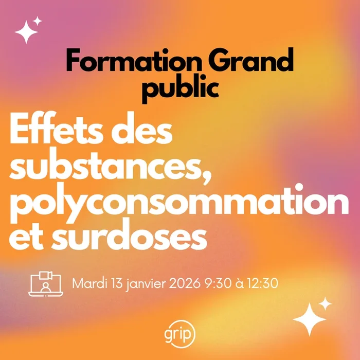 Formation Effets des substances, polyconsommation et surdoses (13 janvier 2026)