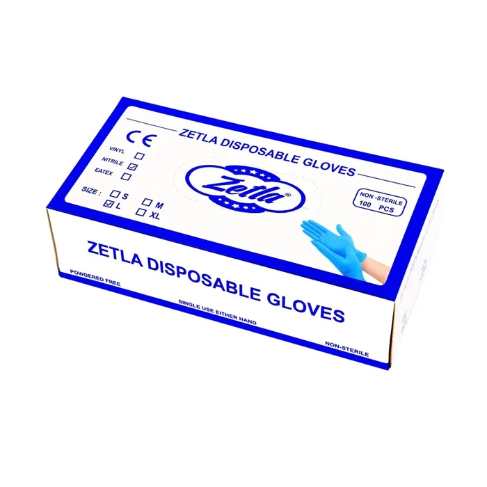 Gants en Plastique Noir Grand