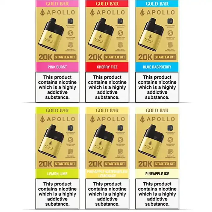 Gold Bar Apollo 20k Pod Vape Kit