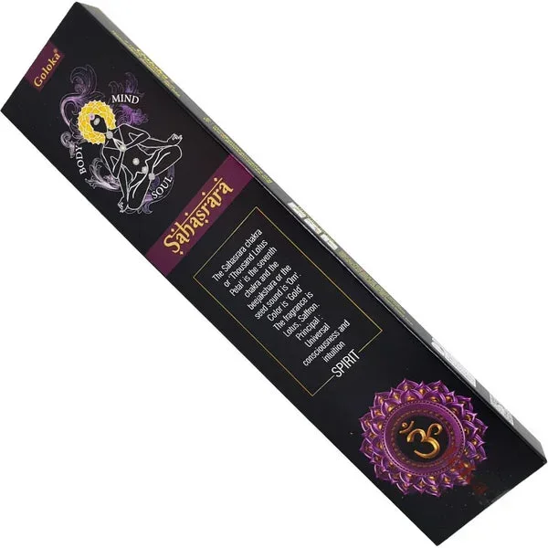 Goloka Chakra – Sahasrara (Spirit) Incense Sticks 15g