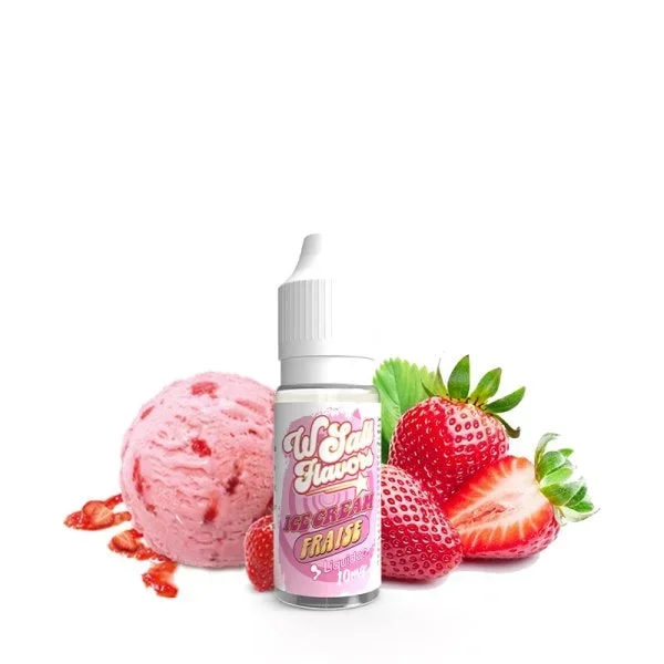 Ice Cream Fraise 10ml – Wsalt Flavors by Liquideo