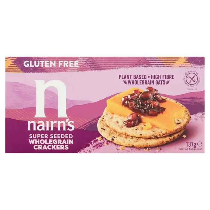 Nairn&rsquo;s Gluten Free Super Seeded Wholegrain Crackers