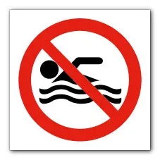 No swimming symbol