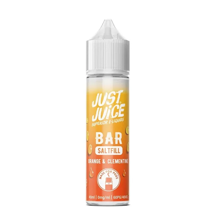 Orange & Clementine Just Juice Bar Saltfill Shortfill E-liquid 40ml