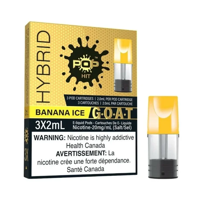 Pop Hybrid Pods – Banana Ice (Compatible with STLTH) (PROVINCIAL)