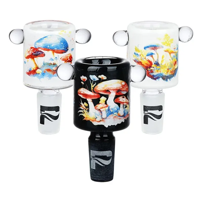 Pulsar – 14mm Inside Print Shrooms Herb Bowl