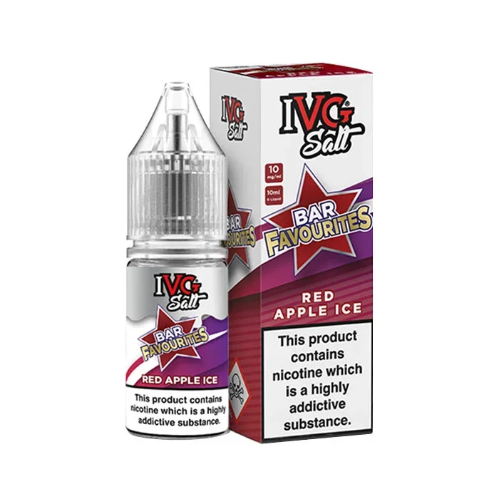 Red Apple Ice 10ml Nic Salt E-Liquid by IVG Bar Favourites