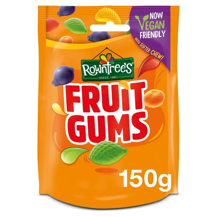 Rowntree&rsquo;s Fruit Gums Sweets Sharing Pouches 150g