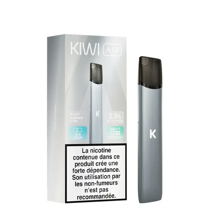 Starter Kit Kiwi Air 20mg – Platinum Sølv