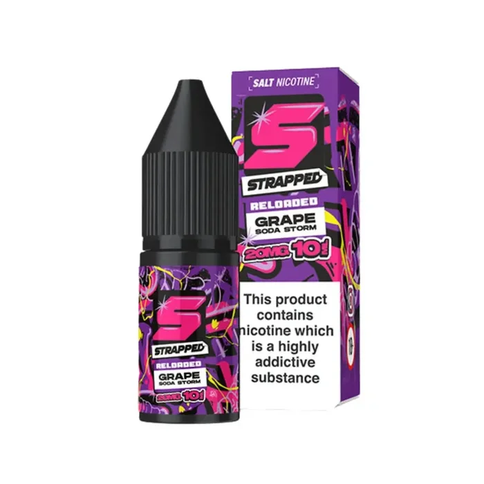 Strapped Reloaded Grape Soda Storm 10ml Nic Salt