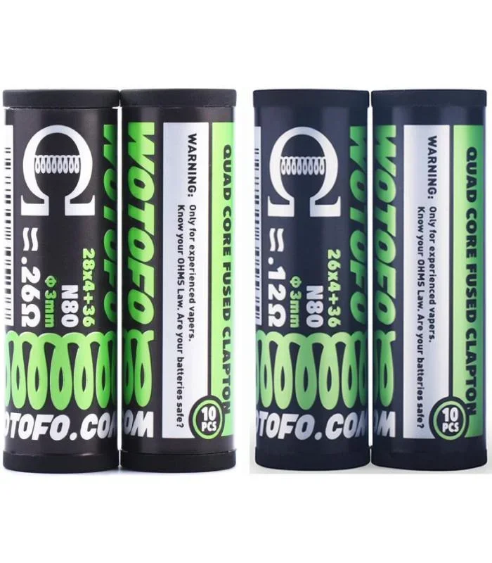 Wotofo Quad Core Fused Clapton Coils 10pcs/pack